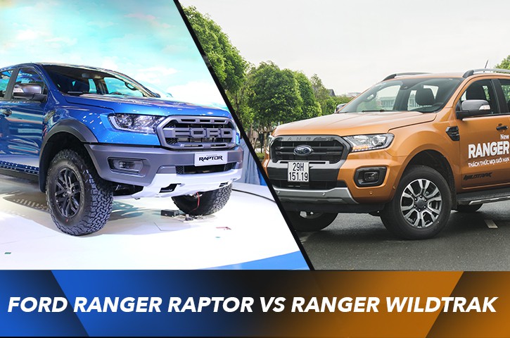 Điểm qua những sự khác biệt của Ford Ranger Raptor với Ranger Wildtrak